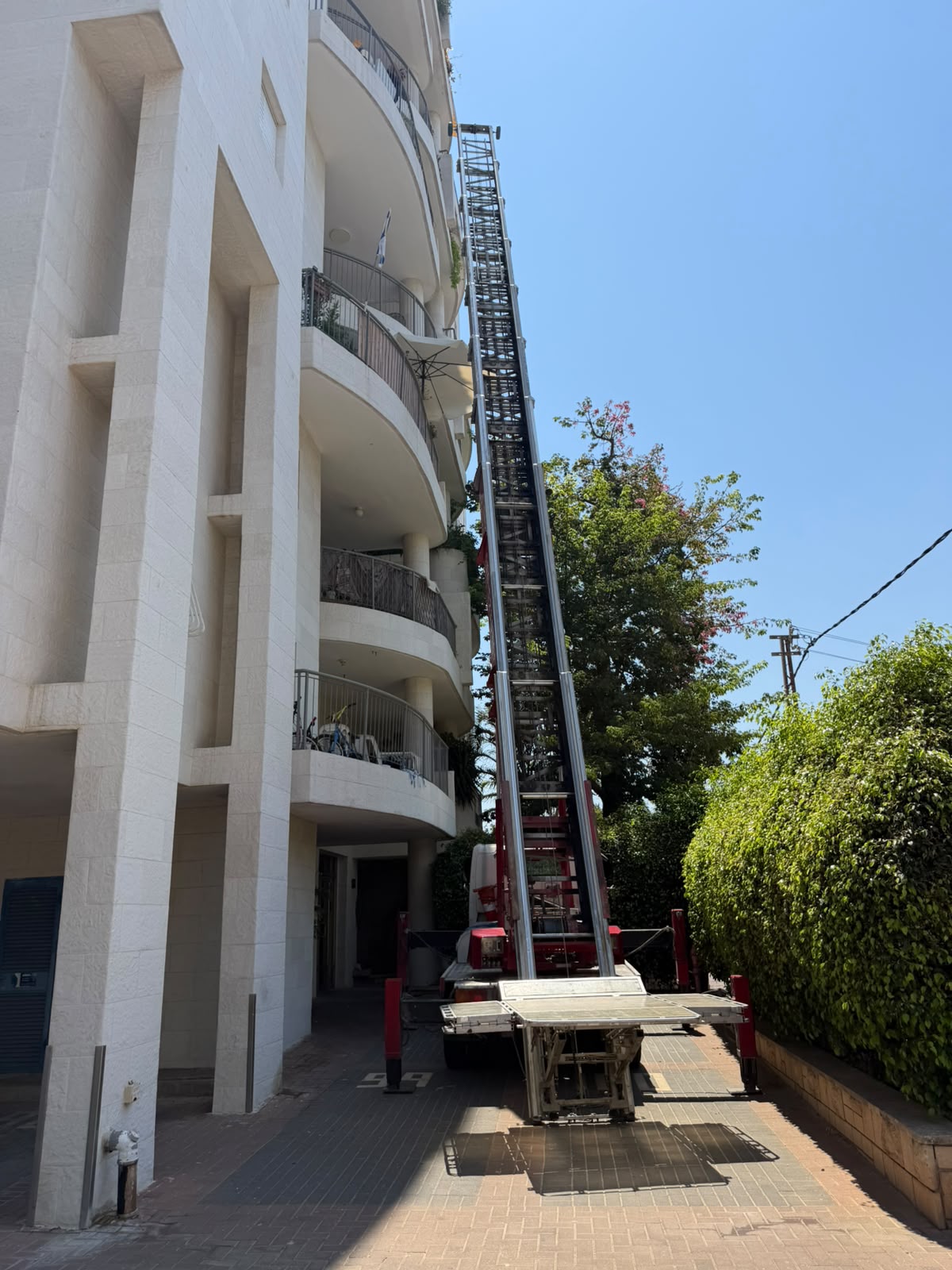מנוף הרמה של שגיא הרמות בעבודה
